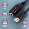 AXAGON AXAGON ADR-210 USB 2.0 A-M -> A-F act 10m cabl