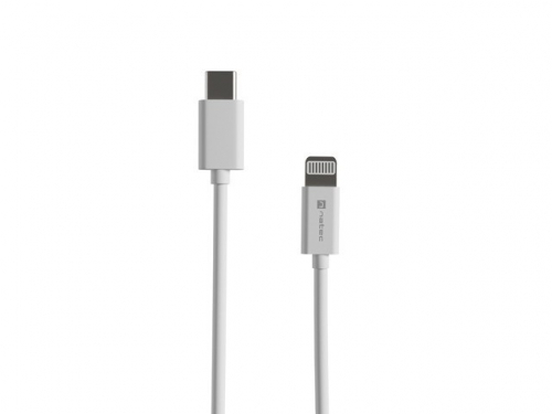 Natec LIGHTNING(M)->USB-C(M) CABLE 2M WHITE MFI PRAT
