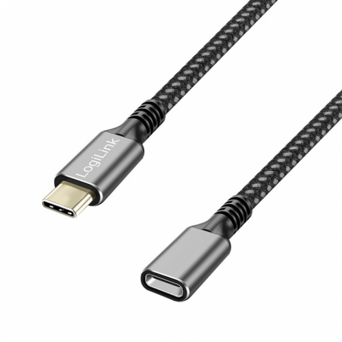 LogiLink USB 3.2 Gen2 Type-C to USB-C/F, PD, 1m