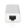 DIGITUS USB Adapter USB3.0/C -> GB Ethernet+3-Port-Hub weiss