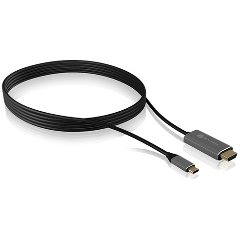 USB-C > HDMI (ST - ST) 1.8m 4K 60Hz ICY BOX Black