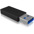 Adapter ICY BOX USB-A > USB-C Black (M)