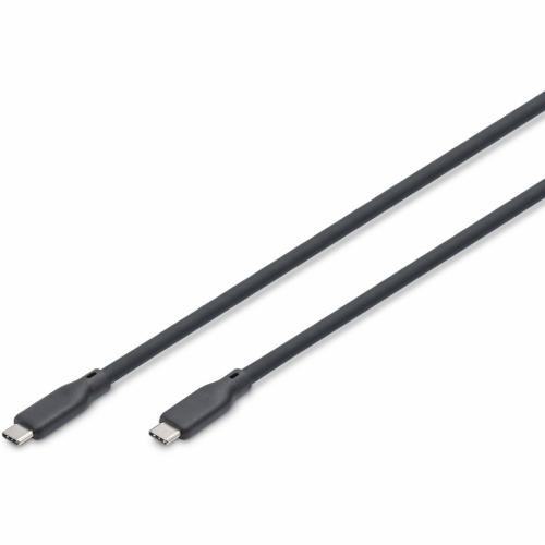 Digitus USB-C 3.2 (ST-ST) 0.5m Anschlusskabel Silikon 4K 100W Schwarz