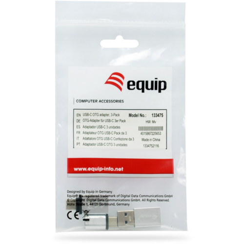 Equip Adapter USB-C -> 1xMicroUSB+1xUSB-A.1xUSB-A->USB-C si