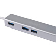 Equip Adapter USB-C-> RJ45(1GB) 10/100/1000+3xUSB3.0 0.15m s