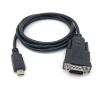 Equip Adapter USB-C -> Seriell RS232-DB9 St/St 1.50m sw