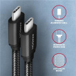 AXAGON Data and charging USB 3.2 Gen 1 cable, 1 m | BUCM3-CM10AB | USB Type C - USB Type C