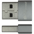 GoodConnections USB-A 2.0 > USB-C (ST-BU) Adapter Grau