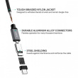 AUKEY CB-CD6 Ultrafast Braided uick Charge USB C - USB C 2m