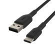 Belkin Cable Braided USB-C USB-A 2m Black