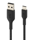 Belkin Cable Braided USB-C USB-A 2m Black