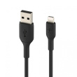 Belkin Belkin PVC USB-A to Ligh tning 1m Black