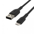 Belkin Belkin PVC USB-A to Ligh tning 1m Black
