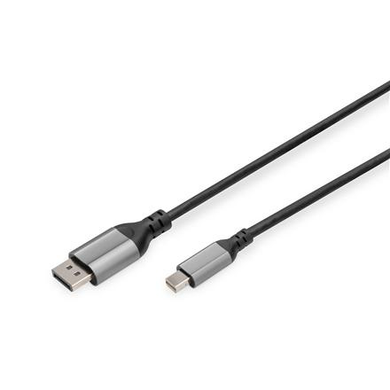 Digitus 8K DisplayPort Adapter Cable, Mini DP to DP, 2 m | DB-340106-020-S | DisplayPort to DisplayPort
