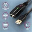 AXAGON USB Repeater Cable | ADR-205 | USB Type-A to USB Type-A