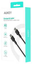 AUKEY AUKEY CB-NCC1 Nylon Cab le USB C - USB C 1m 3A