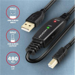 AXAGON USB repeater cable, 10 m | ADR-210B | USB Type A - USB Type B