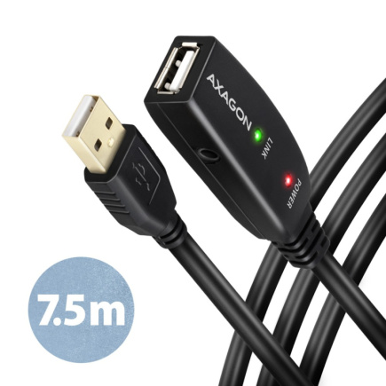 AXAGON ADR-207 USB 2.0 A-M - A-F akt. 7m kabel