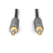 Digitus | AUX Audio Cable Stereo | DB-510110-018-S | 3.5 mm jack to 3.5 mm jack 3.5mm stereo plug | 3.5mm stereo plug