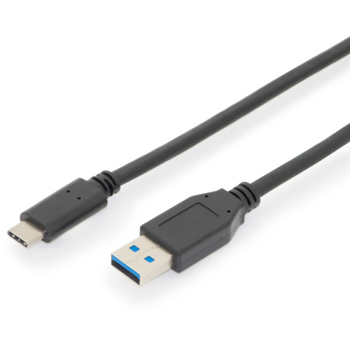 DIGITUS USB 2.0 Anschlusskabel Typ C -A St/St 1.0m, sw