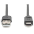 DIGITUS USB 2.0 Anschlusskabel Typ C -A St/St 3.0m, sw