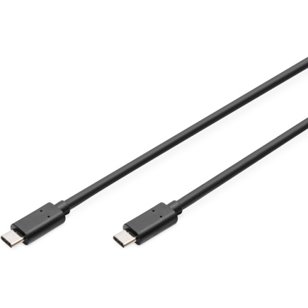 DIGITUS USB 2.0 Anschlusskabel Typ C -C M/M 3.0m, sw
