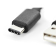 DIGITUS USB 2.0 Verbindungskabel Typ C -A St/St 1,8m, sw