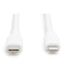 DIGITUS USB 2.0 Kabel Typ C-Lightning Silikon 0,5m MFI weiß