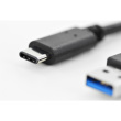 DIGITUS USB 3.0 Anschlusskabel Typ C -A St/St 1.0m, sw