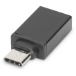 DIGITUS USB Type-C Adapter, Type-C - A-Buchse, schwarz