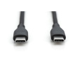 DIGITUS USB 2.0 Kabel Typ C -C Silikon St/St 2m schwarz
