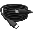 DIGITUS USB 2.0 Kabel Typ C -C Silikon St/St 2m schwarz