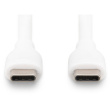 DIGITUS USB 2.0 Kabel Typ C -C Silikon St/St 2m weiß