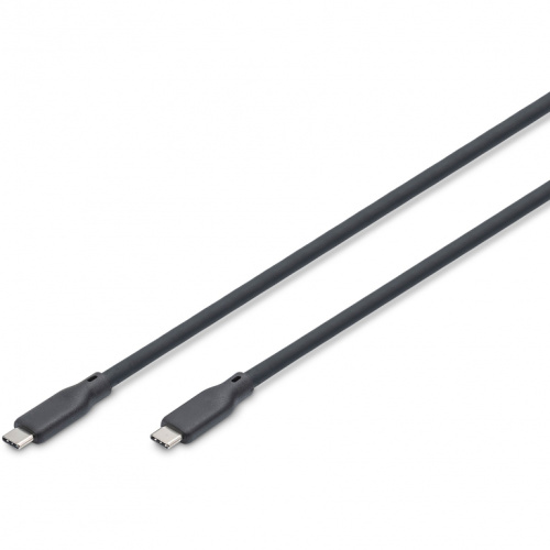 DIGITUS USB 4.0 Kabel Typ C -C Silikon St/St 0,5m schwarz