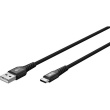 Goobay USB-C to USB-A Supersoft Textile Cable with Metal Plugs | 74527
