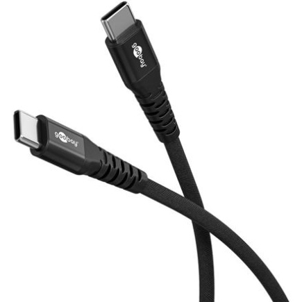 Goobay USB-C Supersoft Textile Cable with Metal Plugs | 73954