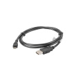 Lanberg Micro USB to USB Type-A 2.0 Cable, 1 m | CA-USBM-10CC-0010-BK | Micro USB to USB Type-A