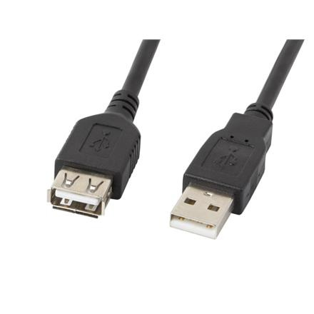 Lanberg USB-A 2.0 Cable, 3 m | CA-USBE-10CC-0030-BK | USB Type-A to USB Type-A