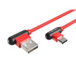 Natec Prati, Angled USB Type C to Type A Cable 1m, Red | Natec | Angled USB Type C to USB Type A | Prati | USB Type C | USB Type-A