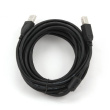 Gembird USB 2.0 Cable AM-BM 4,5m Ferrite black