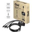 Adapter USB-C + HDMI + Mini DisplayPort 1.2 => HDMI 4K60Hz HDR *Club3D* Aktiv 32 AWG