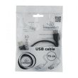 Gembird USB 2.0 extension cable AM-AFI 0.75m Черный