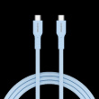 CANYON cable OnWire 60CL C-C 60W COLOR Braided 1m Light Blue