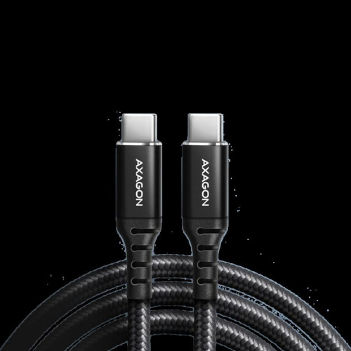 Axagon Data and charging USB 2.0 cable length 2 m. PD 60W, 3A. Must braided.