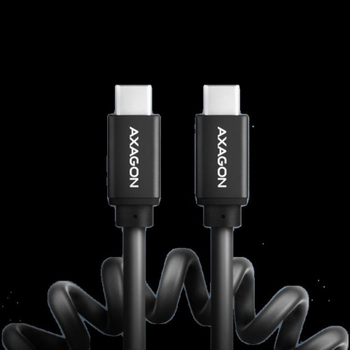 Axagon Data and charging USB 2.0 cable 1.1 m long. PD 60W, 3A. Must twisted.