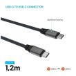 Fixed | Magnetic Braided Cable USB-C/USB-C, USB 2.0, Gray | FIXDBM-CC12-GR