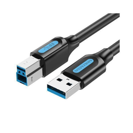 CABLE USB2.0 MALE TO MALE/0.5M Черный COQBD VENTION