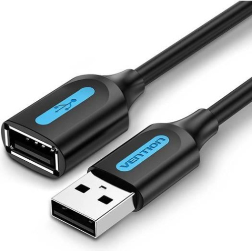 CABLE USB2.0 MALE TO FEMALE/1.5M Черный CBIBG VENTION