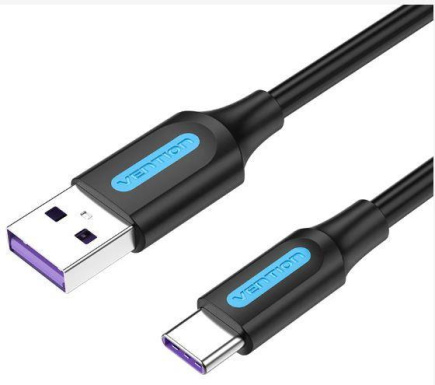 CABLE USB-C TO USB2.0/1.5M Черный CORBG VENTION