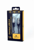 Gembird Premium USB-C 3.2 gen 2 20 Gbps 100W 1.5m PD